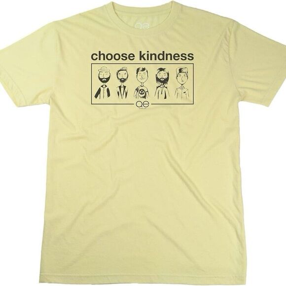 Other - QUEER EYE Choose Kindness Cast T-Shirt Yellow Size Medium Unisex Casual Tee NWT